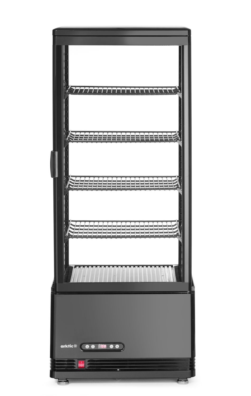 Witryna chłodnicza nastawna, 98 l, Arktic, czarny, 230V/210W, 444x397x(H)1100mm