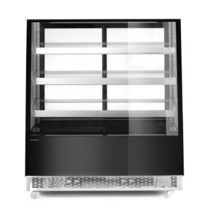 Witryna chłodnicza 3-półkowa, Arktic, 650L, czarny, 230V/490W, 1200x833x(H)1460mm
