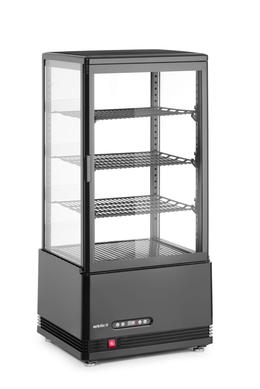 Witryna chłodnicza nastawna, 78 l, Arktic, czarny, 230V/170W, 444x397x(H)940mm - obrazek 2