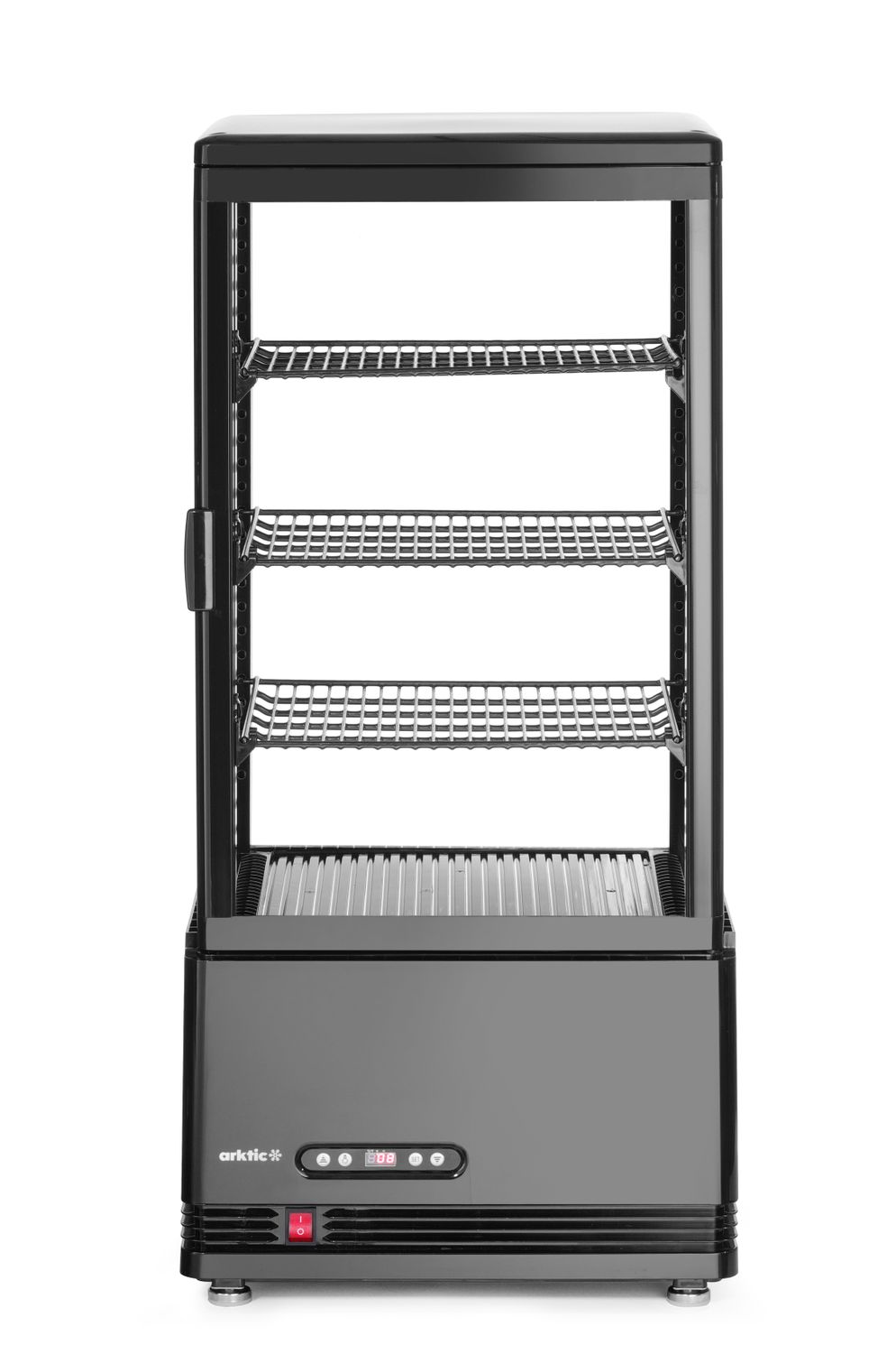 Witryna chłodnicza nastawna, 78 l, Arktic, czarny, 230V/170W, 444x397x(H)940mm