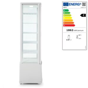 Witryna chłodnicza, 270 l, Arktic, biały, 230V/290W, 556x526x(H)1913mm