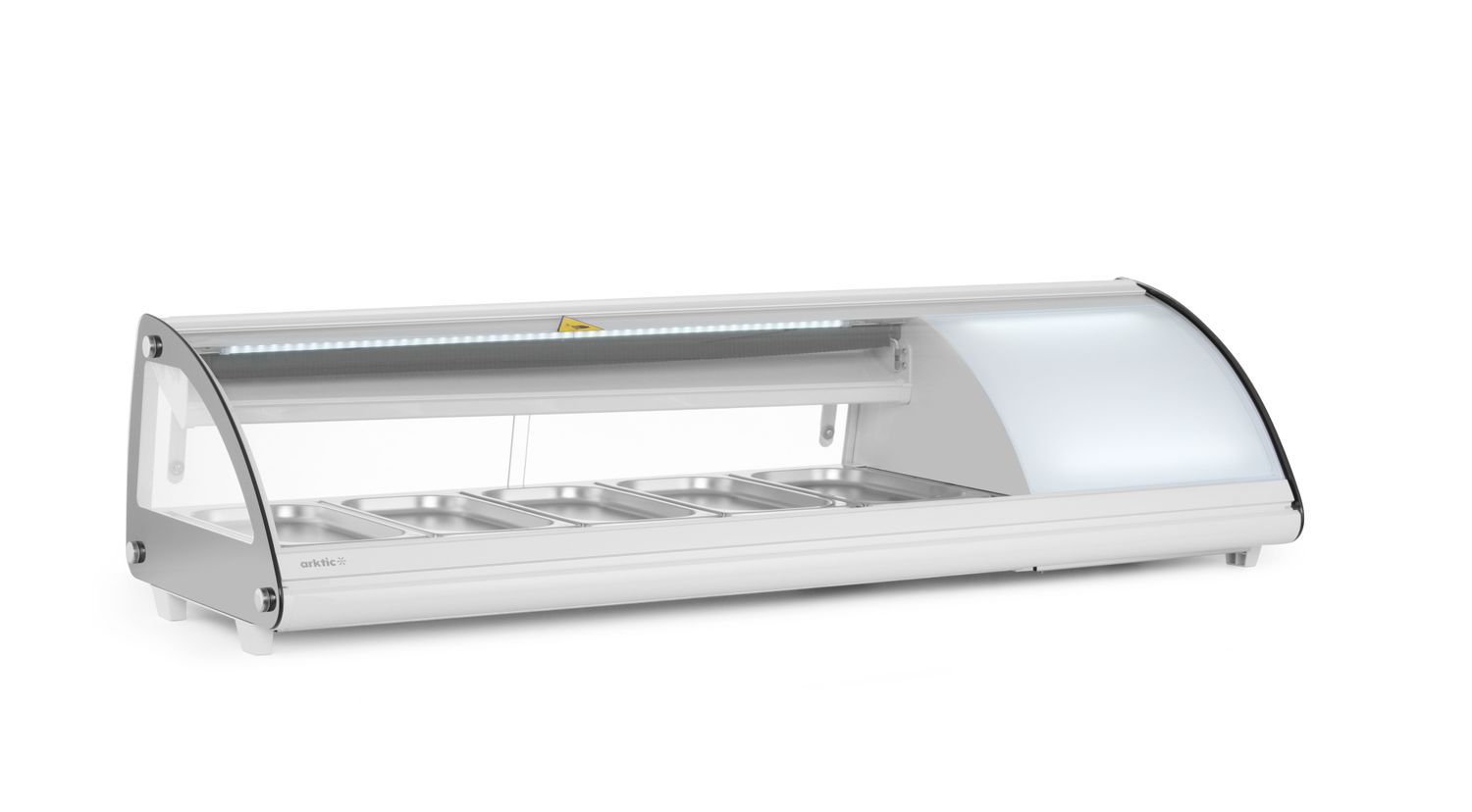 Witryna chłodnicza 5x GN 1/3, Arktic, 230V/160W, 1307x445x(H)327mm - obrazek 3