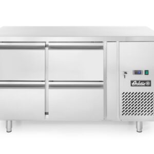 Stół chłodniczy z 4 szufladami i agregatem bocznym, Arktic, Profi Line, 230V/250W, 1360x700x(H)858mm