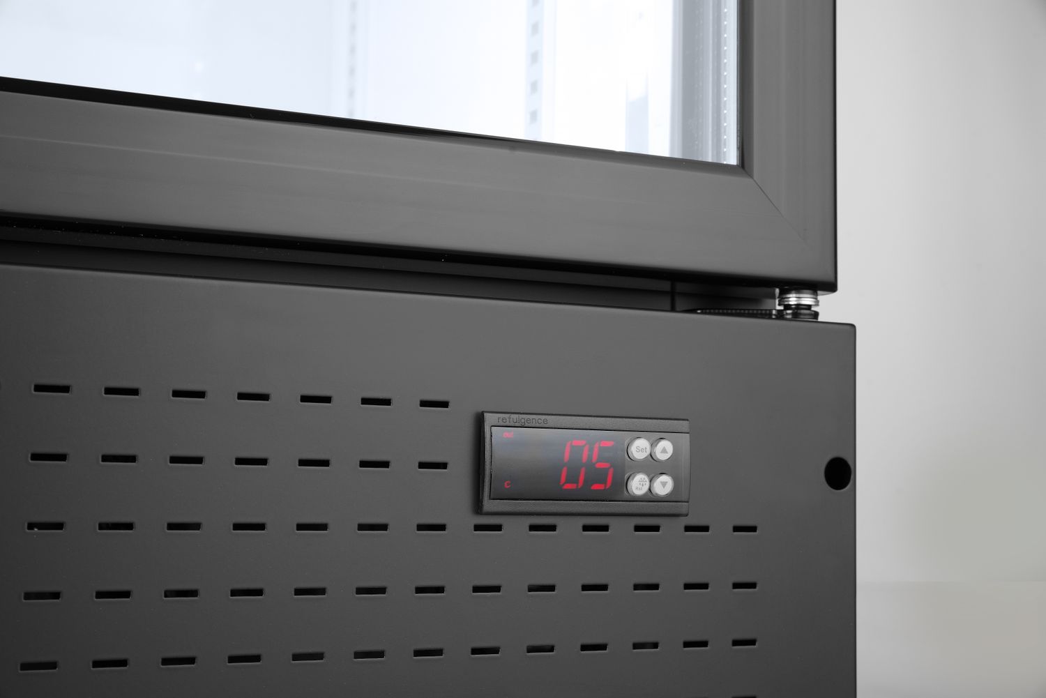 Lodówka barowa z podświetlanym panelem, 2-drzwiowa, Arktic, 512L, czarny, 230V/510W, 1120x585x(H)1900mm - obrazek 6