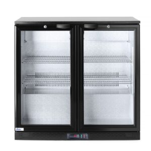 Lodówka barowa 2-drzwiowa, Arktic, 158L, czarny, 230V/160W, 900x530x(H)870mm