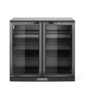 Lodówka barowa 2-drzwiowa, Arktic, 158L, czarny, 230V/160W, 900x530x(H)870mm