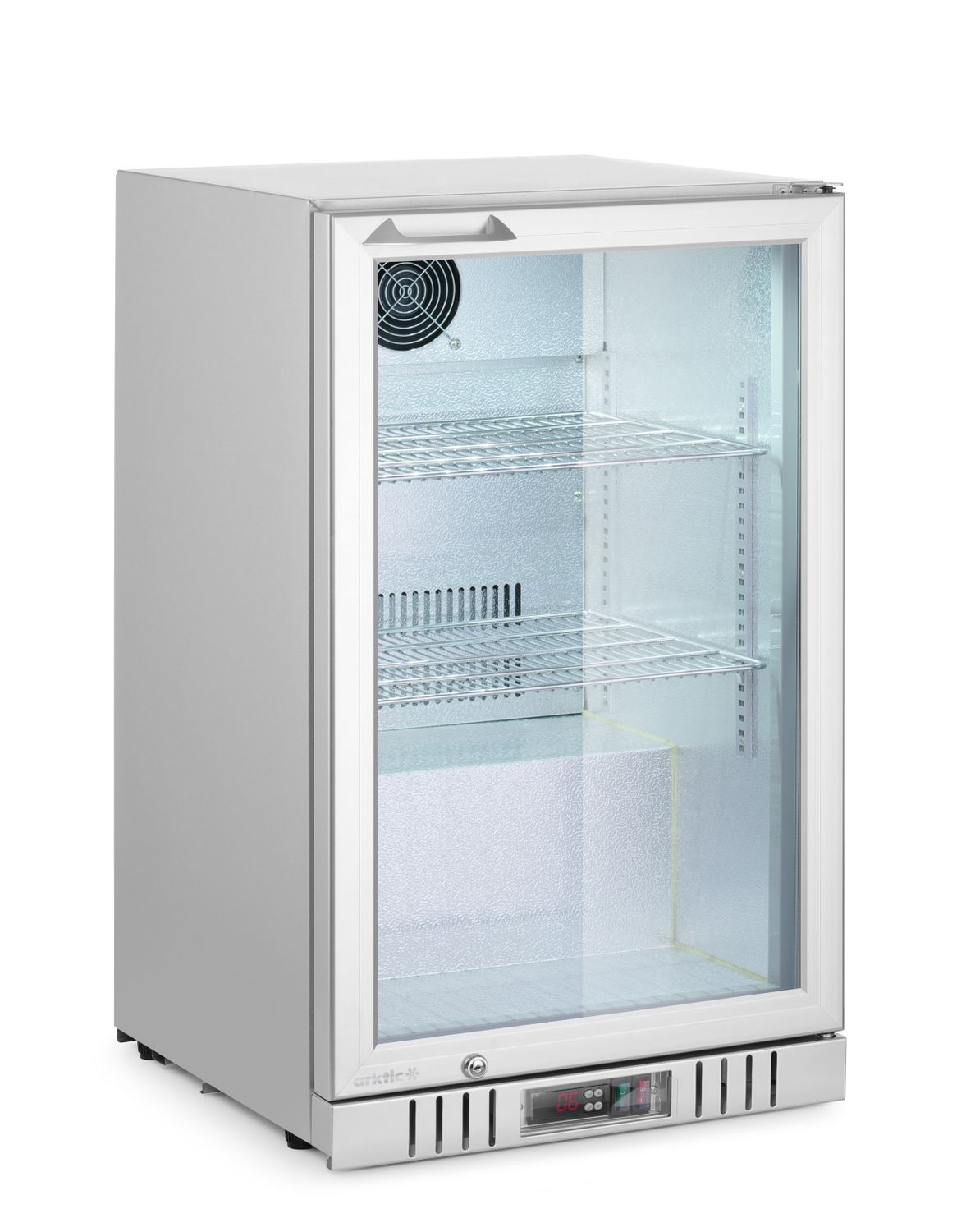 Lodówka barowa podblatowa 1-drzwiowa, Arktic, 75L, srebrny, 230V/120W, 530x500x(H)840mm - obrazek 2