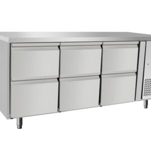 Lada chłodnicza, 6 szuflad, Arktic, 420L, 230V/400W, 1795x700x(H)879mm