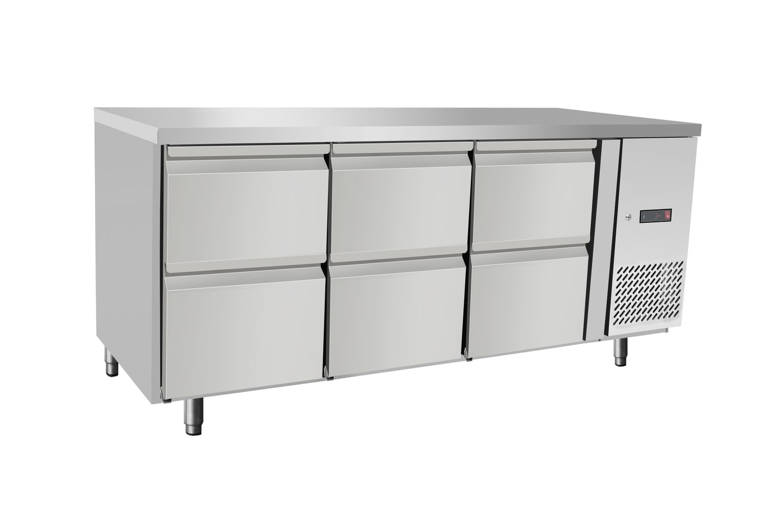 Lada chłodnicza, 6 szuflad, Arktic, 420L, 230V/400W, 1795x700x(H)879mm