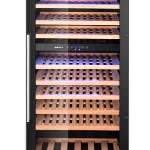 Lodówka do wina, 2-strefowa, 91 butelki, Arktic, 230L, czarny, 569x595x(H)1215mm