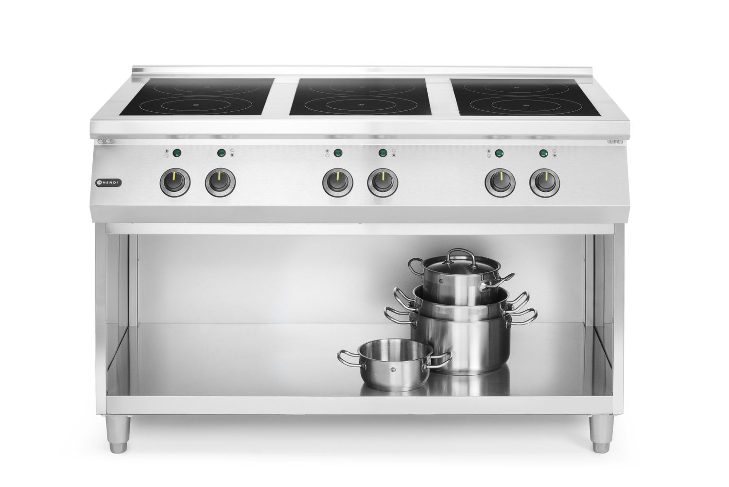 Kuchenka indukcyjna z 6 polami grzewczymi, HENDI, 400V/25500W, 1200x700x(H)890mm - obrazek 3