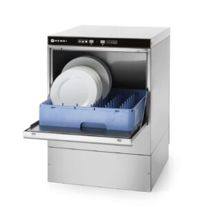 Zmywarka do naczyń 50x50 – sterowana elektronicznie, HENDI, Kitchen Line, 230V/3600W, 570x600x(H)830mm