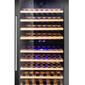 Lodówka do wina 2-strefowa, 72 butelki, Arktic, 232L, 230V/110W, 595x675x(H)1215mm
