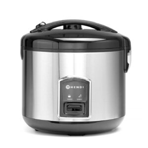 Urządzenie do gotowania ryżu i kaszy z funkcją gotowania na parze, 1,8 l, HENDI, Profi Line, 1,8L, 230V/700W, ⌀280x(H)285mm