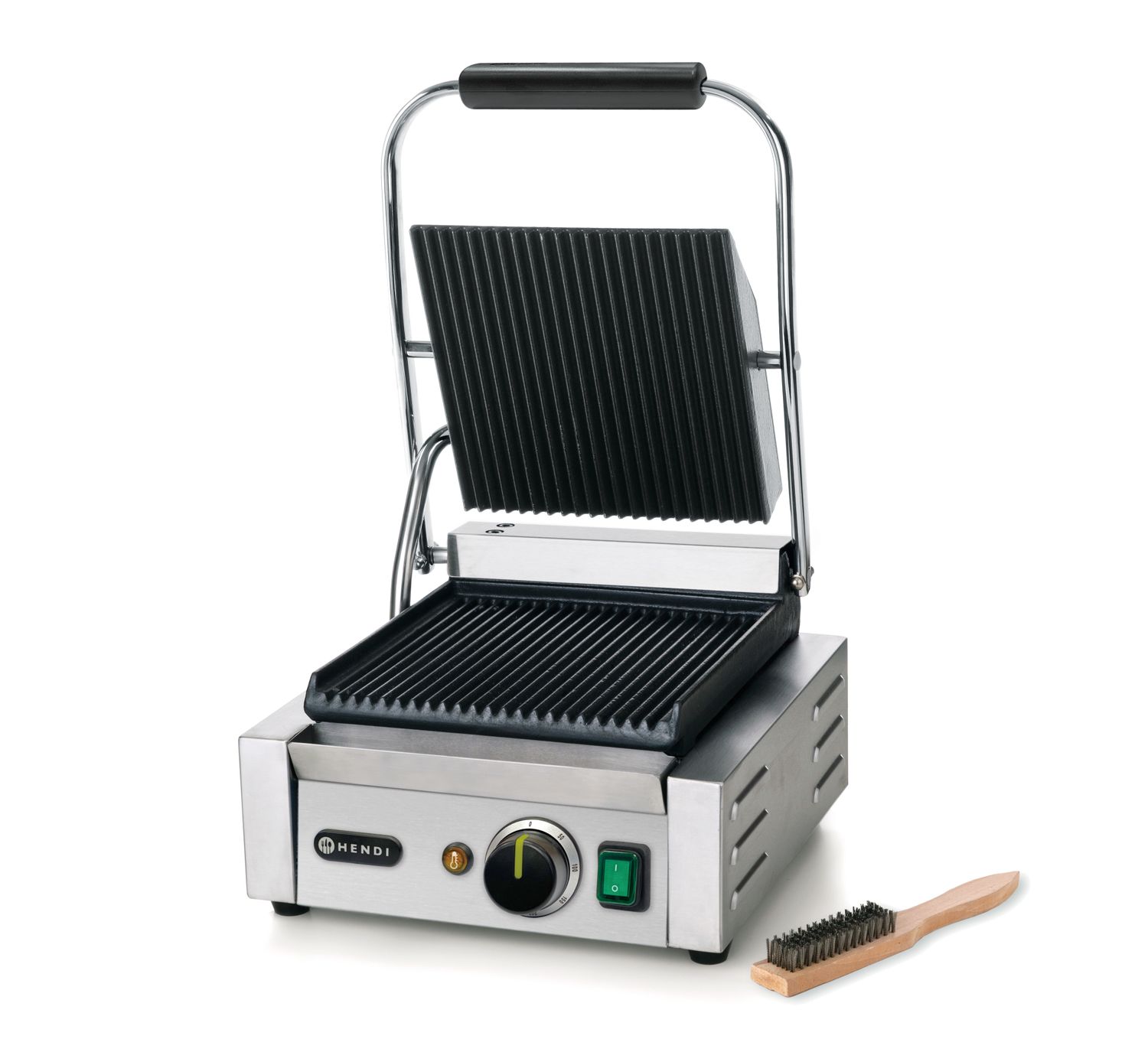 Grill kontaktowy pojedynczy, HENDI, góra i dół ryflowane, 230V/1800W, 310x375x(H)216mm - obrazek 8