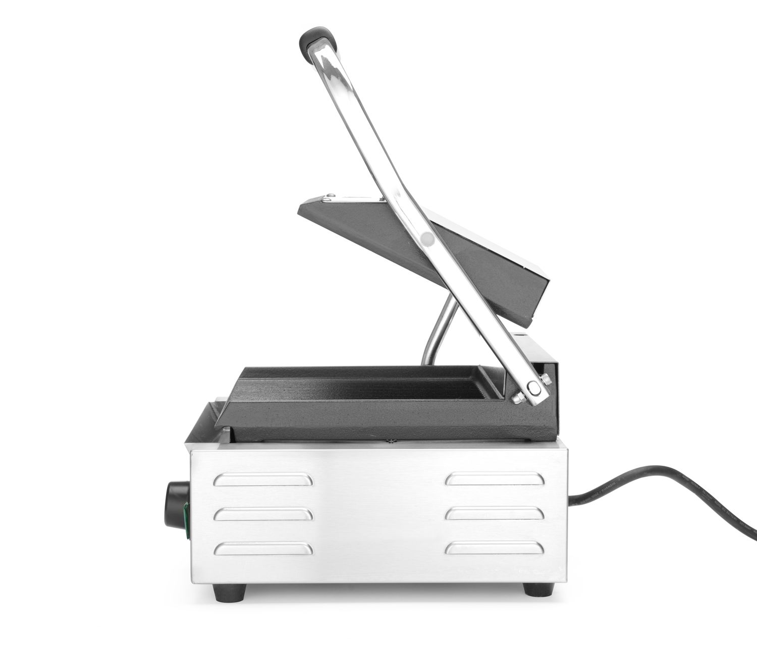 Grill kontaktowy pojedynczy, HENDI, góra i dół ryflowane, 230V/1800W, 310x375x(H)216mm - obrazek 6