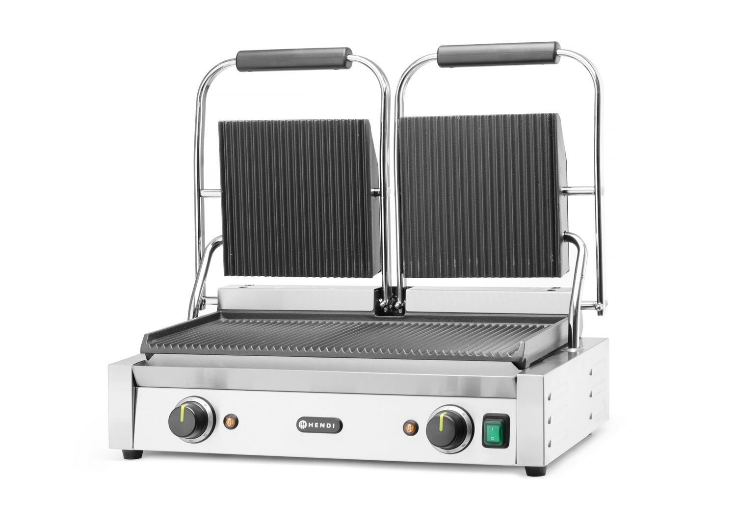 Grill kontaktowy podwójny Ryflowany, HENDI, góra i dół ryflowane, 230V/3600W, 570x375x(H)216mm - obrazek 7