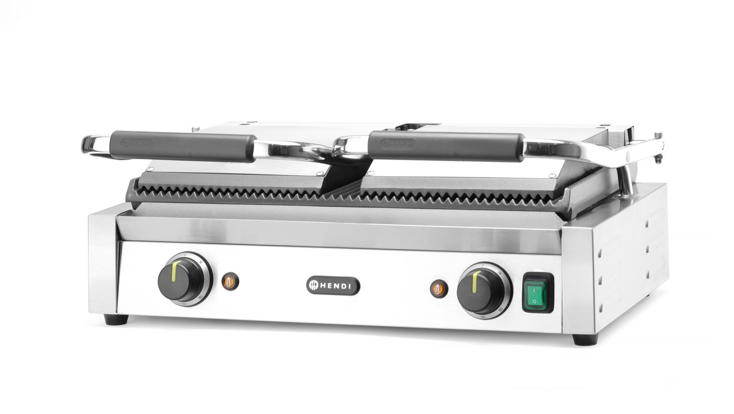 Grill kontaktowy podwójny Ryflowany, HENDI, góra i dół ryflowane, 230V/3600W, 570x375x(H)216mm - obrazek 6