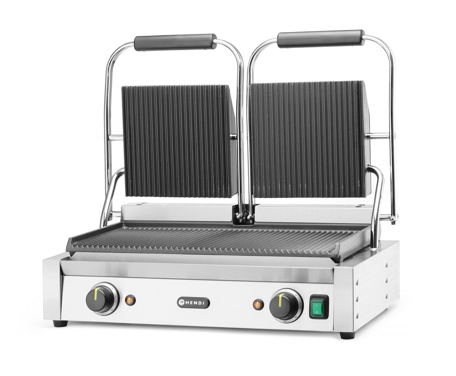 Grill kontaktowy podwójny Ryflowany, HENDI, góra i dół ryflowane, 230V/3600W, 570x375x(H)216mm - obrazek 2