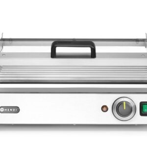 Podgrzewacz rolkowy do parówek jednostrefowy, z energooszczędną pokrywą, HENDI, 9 rolek, 230V/790W, 566x450x(H)259mm