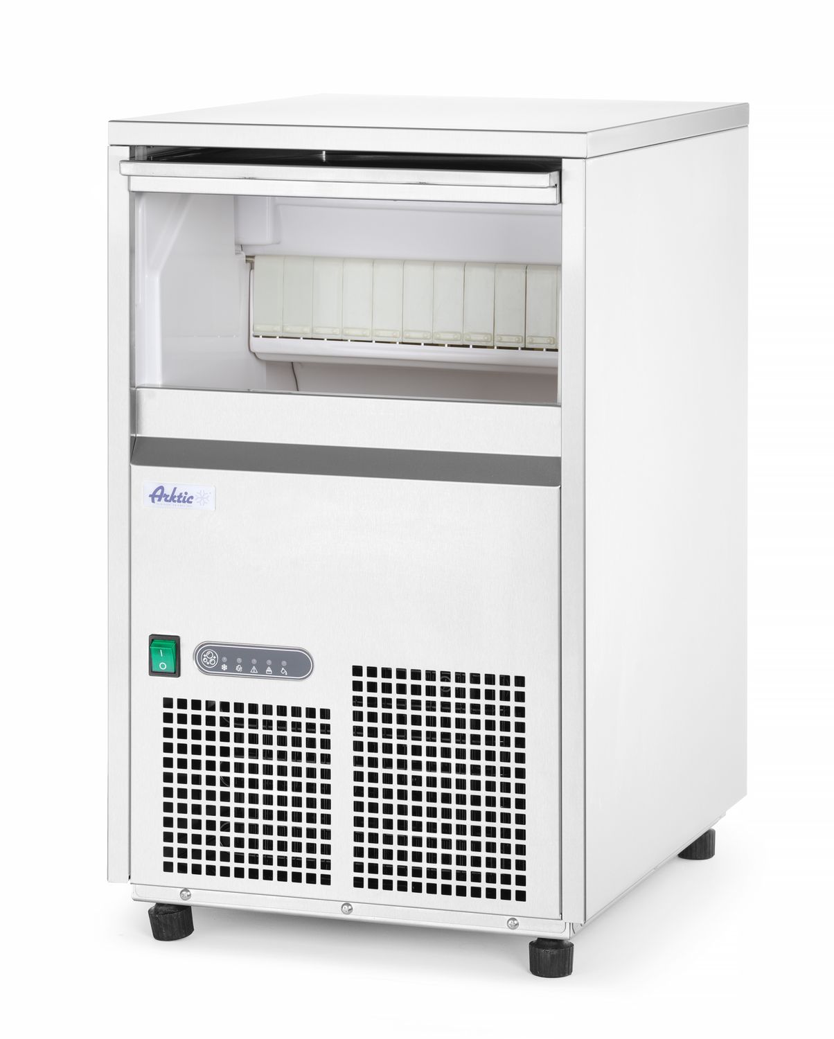 Kostkarka do lodu, Arktic, srebrny, 230V/385W, 380x520x(H)637mm - obrazek 3