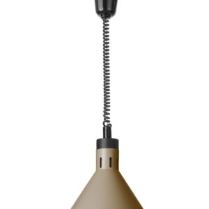 Lampa do podgrzewania potraw wisząca, stożkowa, HENDI, beżowy, 230V/250W, ⌀275x(H)250mm