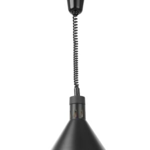 Lampa do podgrzewania potraw wisząca, stożkowa, HENDI, czarny, 230V/250W, ⌀275x(H)250mm