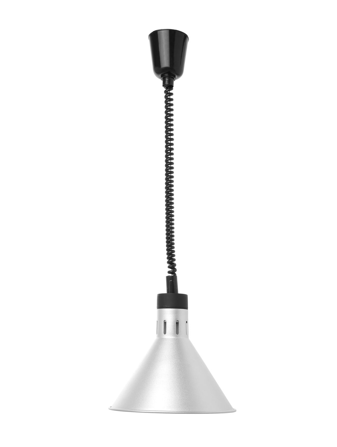 Lampa do podgrzewania potraw wisząca, stożkowa, HENDI, srebrny, 230V/250W, ⌀275x(H)250mm