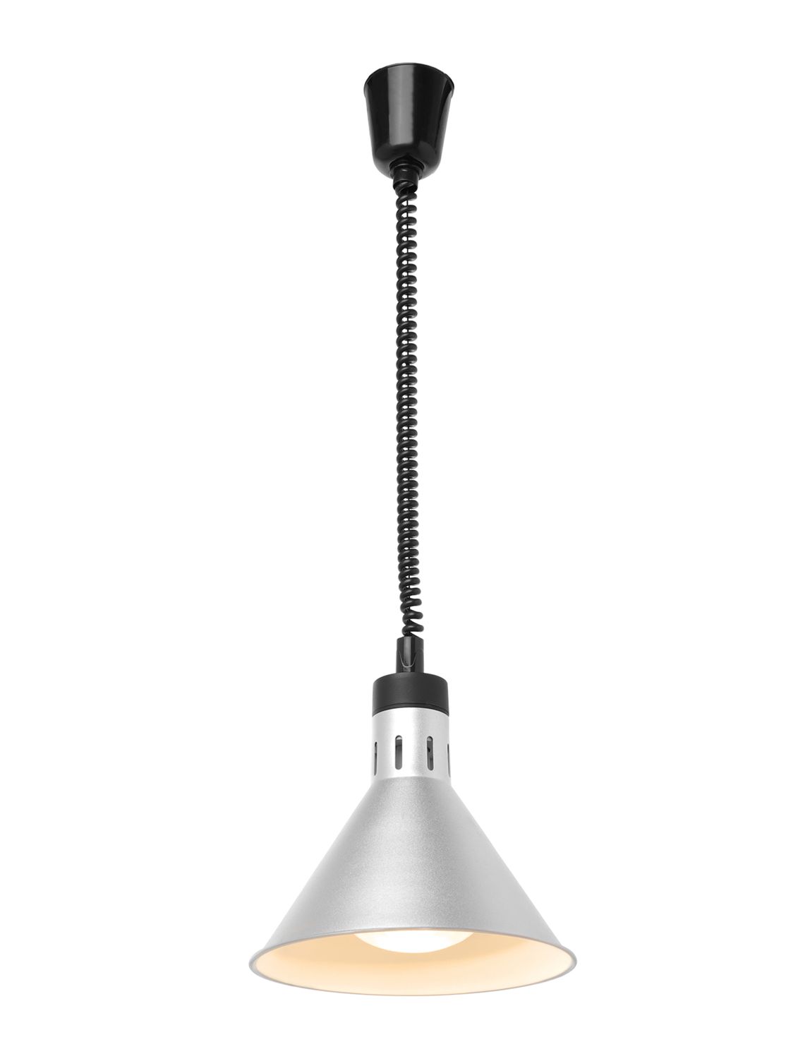 Lampa do podgrzewania potraw wisząca, stożkowa, HENDI, srebrny, 230V/250W, ⌀275x(H)250mm - obrazek 2