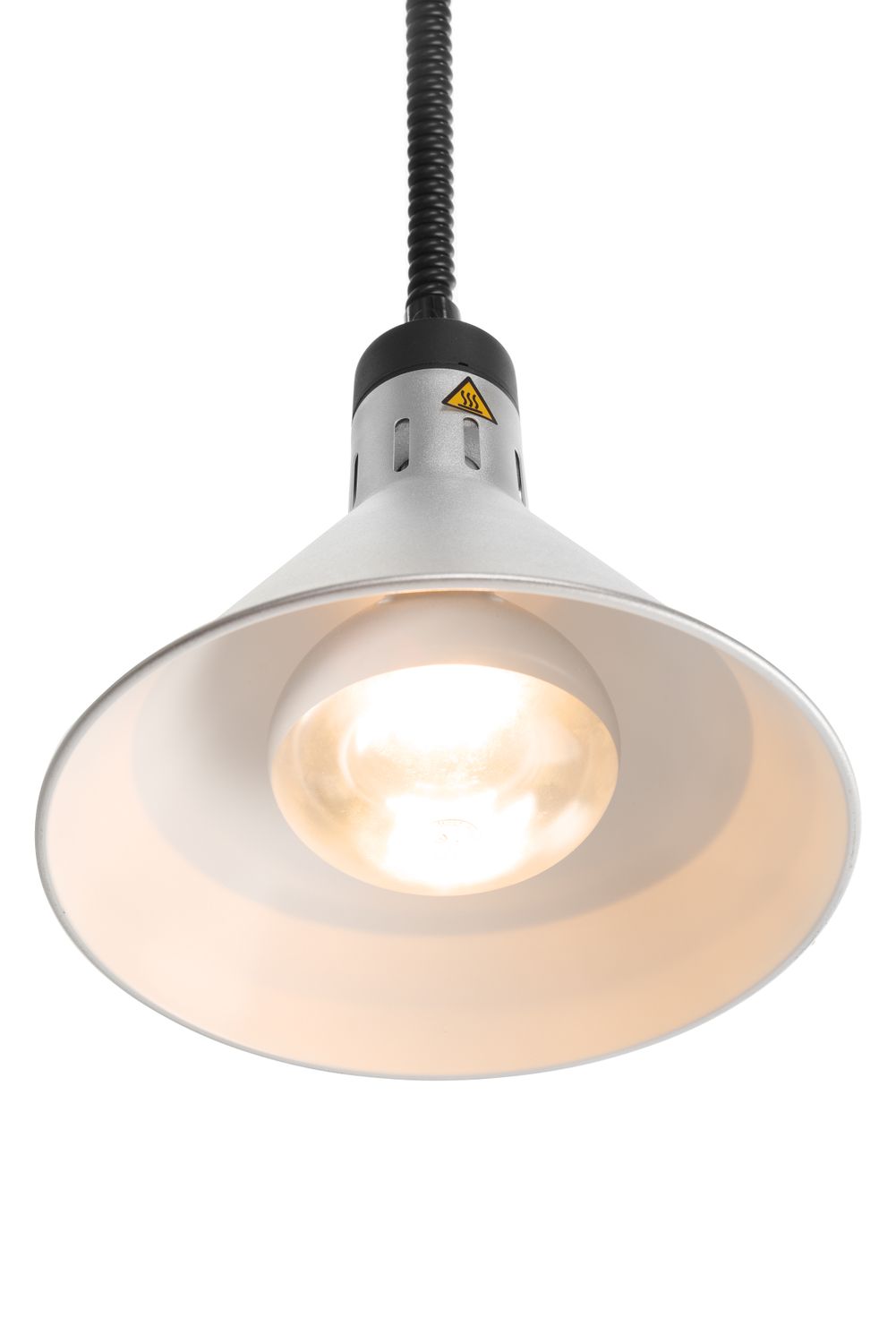 Lampa do podgrzewania potraw wisząca, stożkowa, HENDI, srebrny, 230V/250W, ⌀275x(H)250mm - obrazek 4