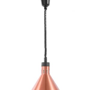 Lampa do podgrzewania potraw wisząca, stożkowa, HENDI, miedziany, 230V/250W, ⌀275x(H)250mm