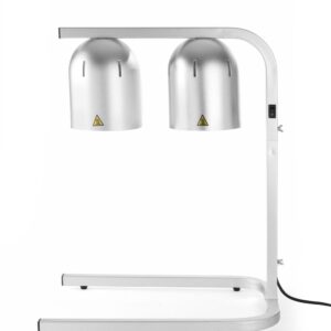 Lampa do podgrzewania potraw, podwójna, HENDI, srebrny, 230V/250W, 453x360x(H)790mm
