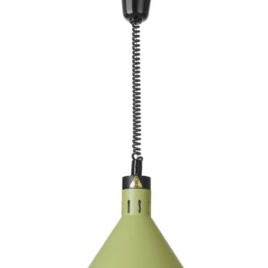 Lampa do podgrzewania potraw wisząca, stożkowa, HENDI, zielony, 230V/250W, ⌀275x(H)250mm