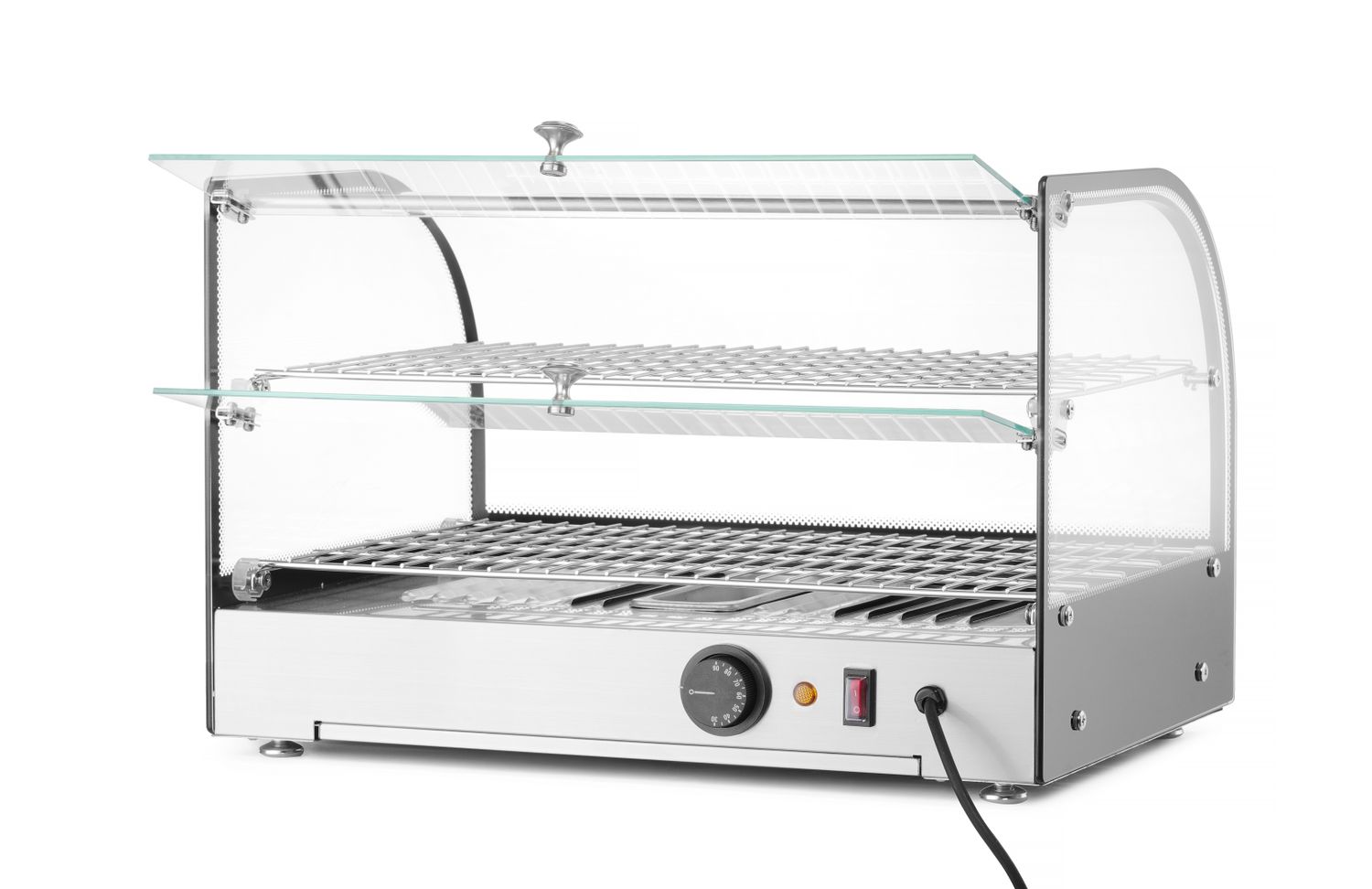 Witryna grzewcza podwójna, HENDI, podwójna, czarny, 230V/800W, 554x376x(H)376mm - obrazek 4