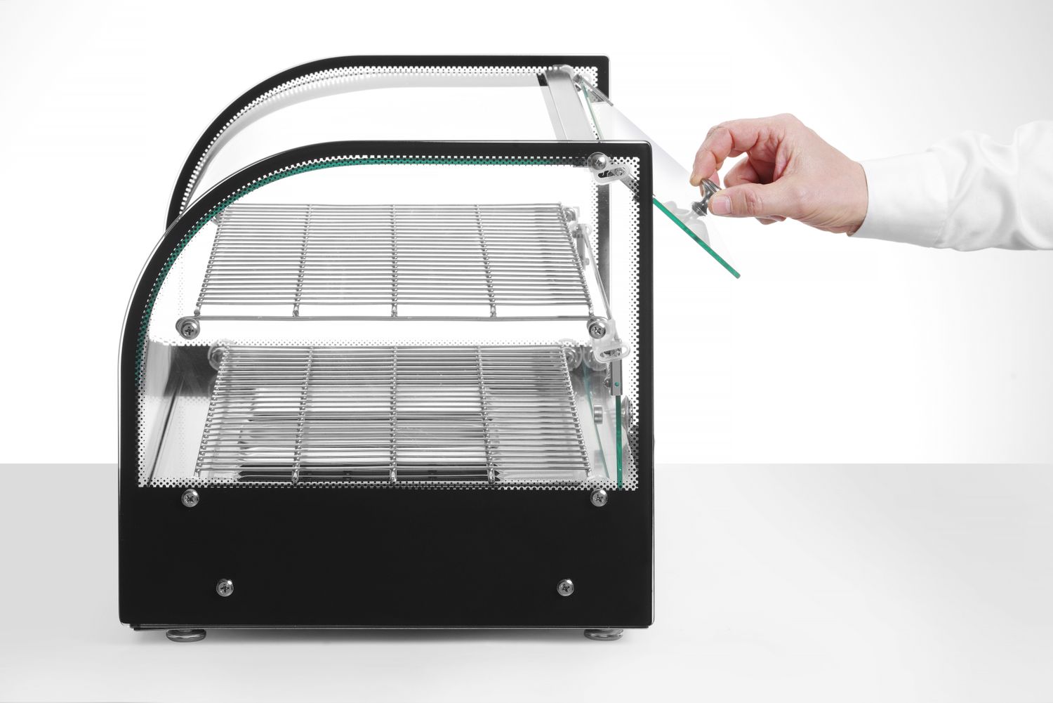 Witryna grzewcza podwójna, HENDI, podwójna, czarny, 230V/800W, 554x376x(H)376mm - obrazek 5