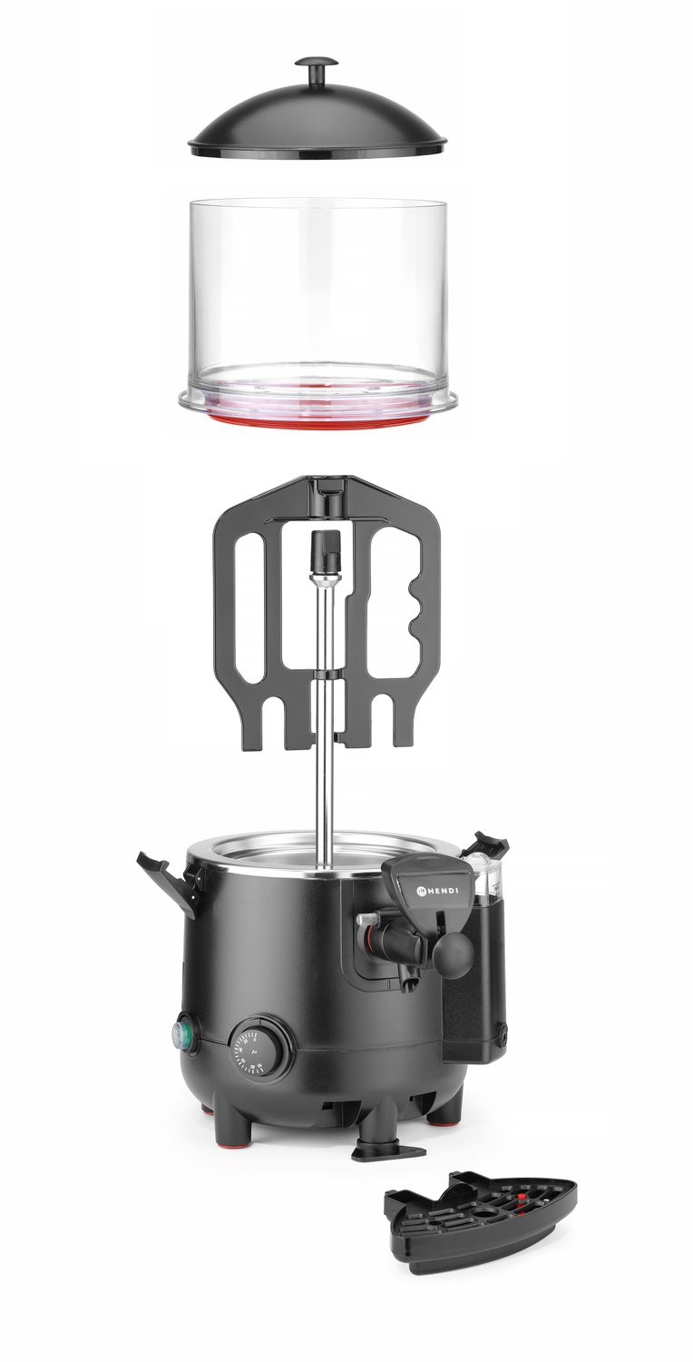 Podgrzewacz do czekolady, HENDI, 5L, 230V/1006W, 440x360x(H)471mm - obrazek 3