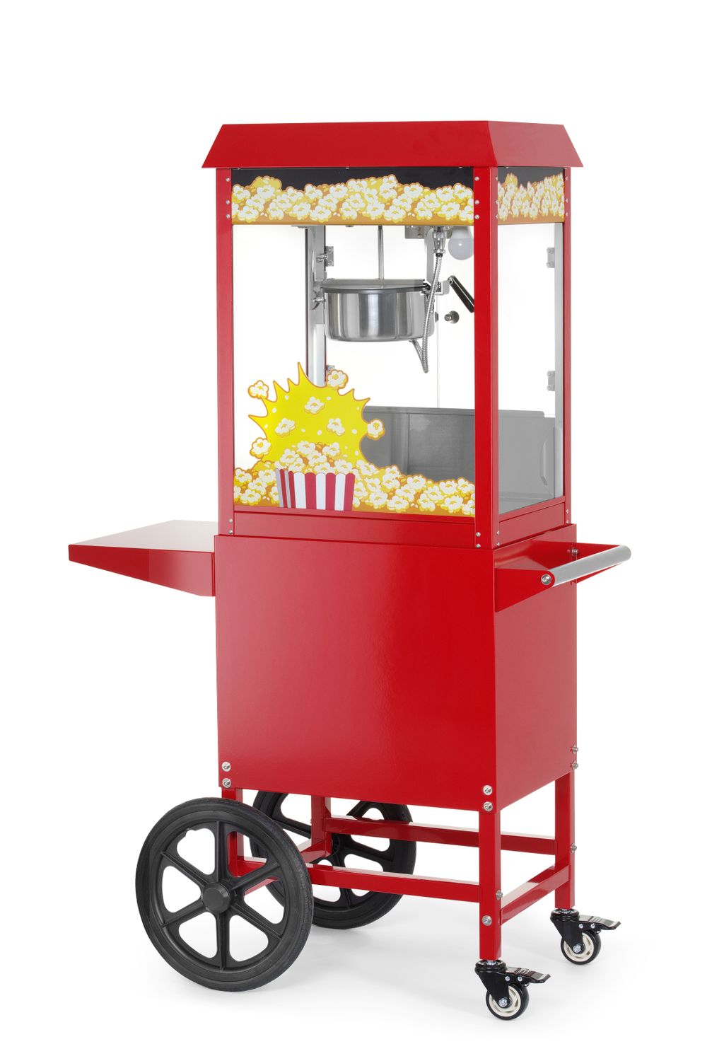 Urządzenie do popcornu z wózkiem, HENDI, czerwony, 230V/1155W, 940x510x(H)1553mm - obrazek 2