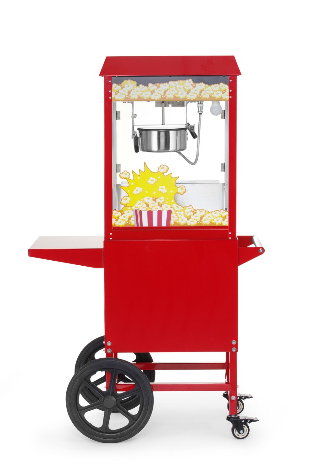 Urządzenie do popcornu z wózkiem, HENDI, czerwony, 230V/1155W, 940x510x(H)1553mm