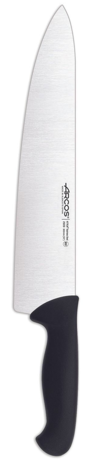 Nóż szefa kuchni z szerokim ostrzem, seria 2900, Arcos, czarny, (L)435mm