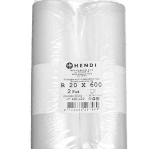 Worki moletowane w rolce do pakowarek, do przechowywania żywności, HENDI, zestaw 2 rolek, 2 szt., 6000x200mm