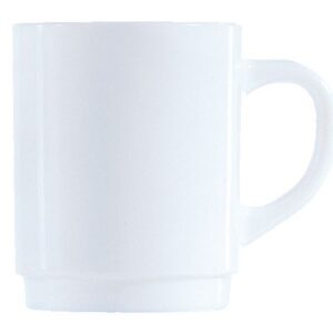 Kubek Restaurant, Arcoroc, 250 ml, 0,25L, biały, 6 szt., ⌀72x(H)89mm