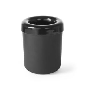 Śmietniczka stołowa/pojemnik na sztućce, HENDI, czarny, ⌀130x(H)160mm