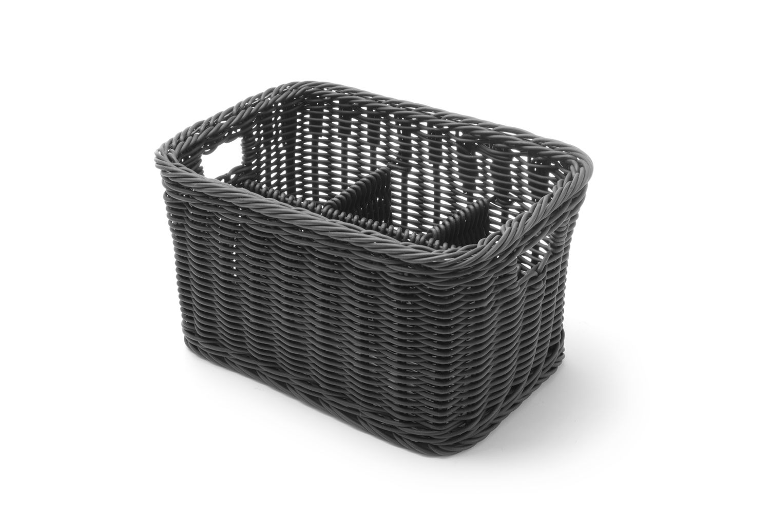 Koszyk na sztućce, HENDI, czarny, 260x180x(H)150mm