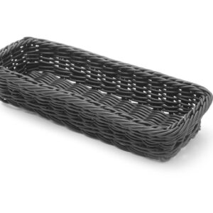 Koszyk na sztućce, HENDI, czarny, 270x100x(H)45mm