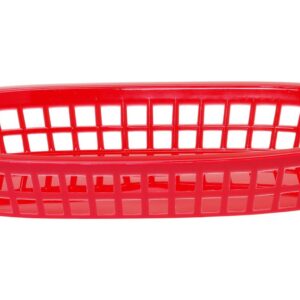 Koszyk do pieczywa owalny, HENDI, czerwony, 6 szt., 272x175x(H)38mm