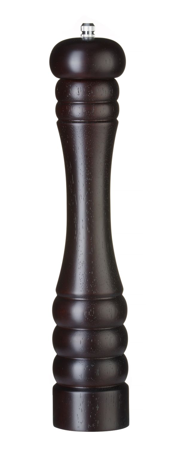 Młynek do soli drewniany, HENDI, ciemne drewno, ⌀60x(H)315mm