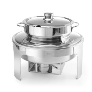 Podgrzewacz na pastę do zupy polerowany na wysoki połysk, HENDI, Profi Line, 10L, ⌀420x(H)380mm