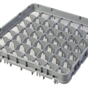 Nadstawka do koszy full drop 500x500 mm szara, model E1, Cambro, liczba przegródek: 49 (7x7), wymiar przegródki: 62x62 mm, jasnoszary, 499x499x(H)51mm