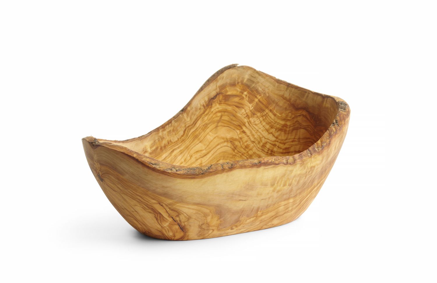 Miska dekoracyjna z drewna oliwnego, HENDI, 300x190x(H)110mm - obrazek 2