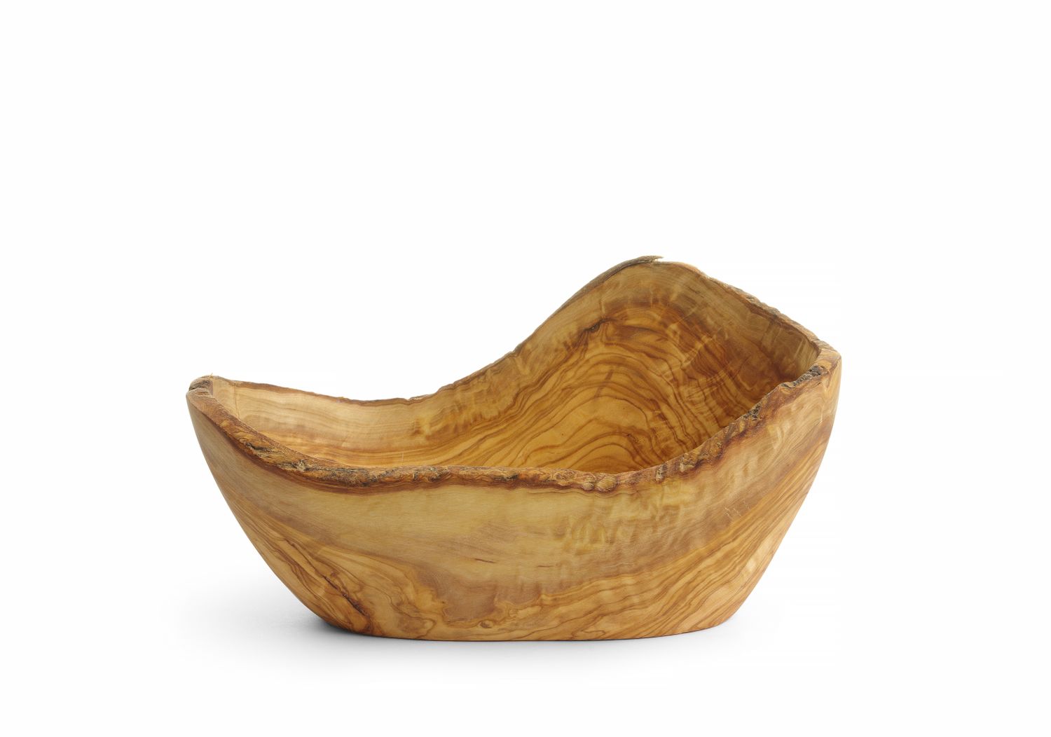 Miska dekoracyjna z drewna oliwnego, HENDI, 300x190x(H)110mm
